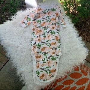 Baby Essentials Floral Print Baby Gown 3M